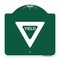 Signmission Designer Series Sign-Yield, Green & White Aluminum Architectural Sign, 18" x 18", GW-1818-22695 A-DES-GW-1818-22695 - alternate 1